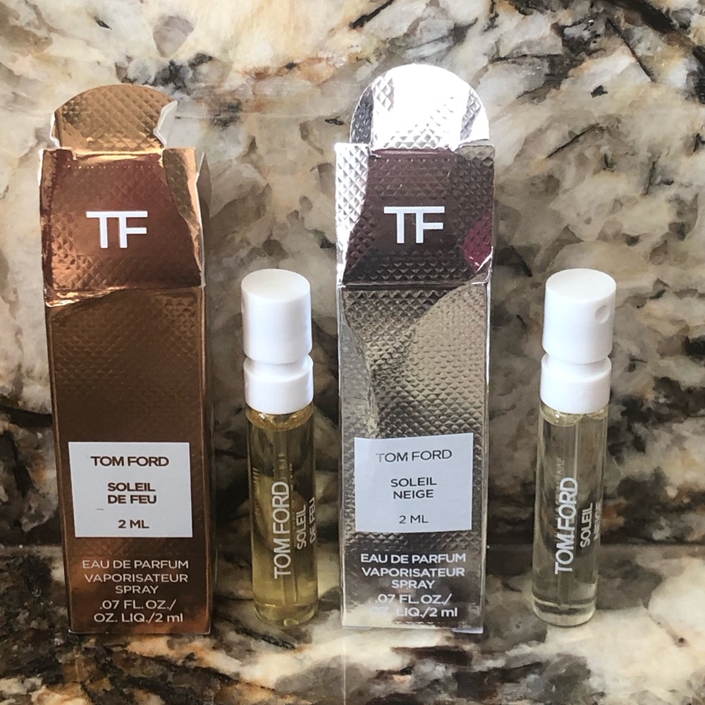 Set of 2 Mixed Tom Ford 2ml Sample Vial Spray Bundle